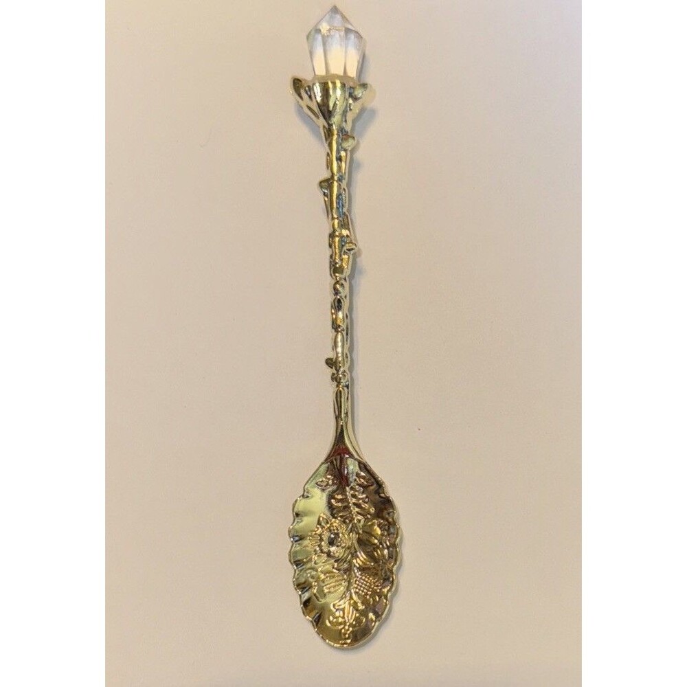 Spoon Crystal Vintage Style Ritual Altar Witch Tea Coffee Witch Wicca 4.33” Deco